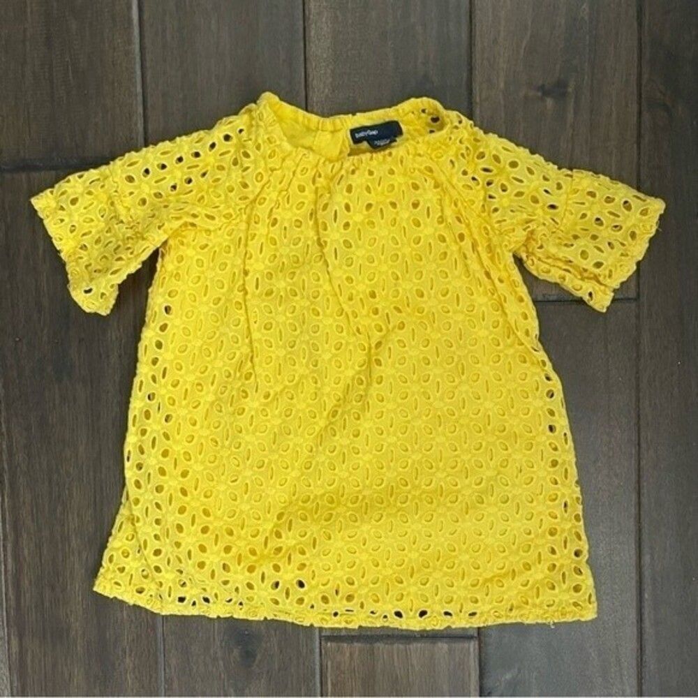 Baby Gap Yellow Eyelet Dress 12-18 mos
